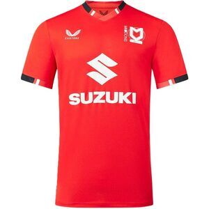 Castore Mens Milton Keynes Dons FC Away Jersey / Fiery Red